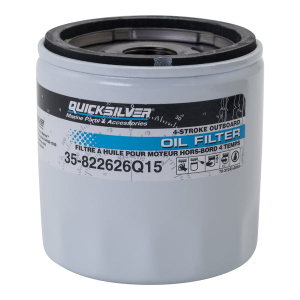 Quicksilver 822626Q15 Oil Filter - Mercury and Mariner V-225 V-6 4-Stroke Outboards - 822626Q15