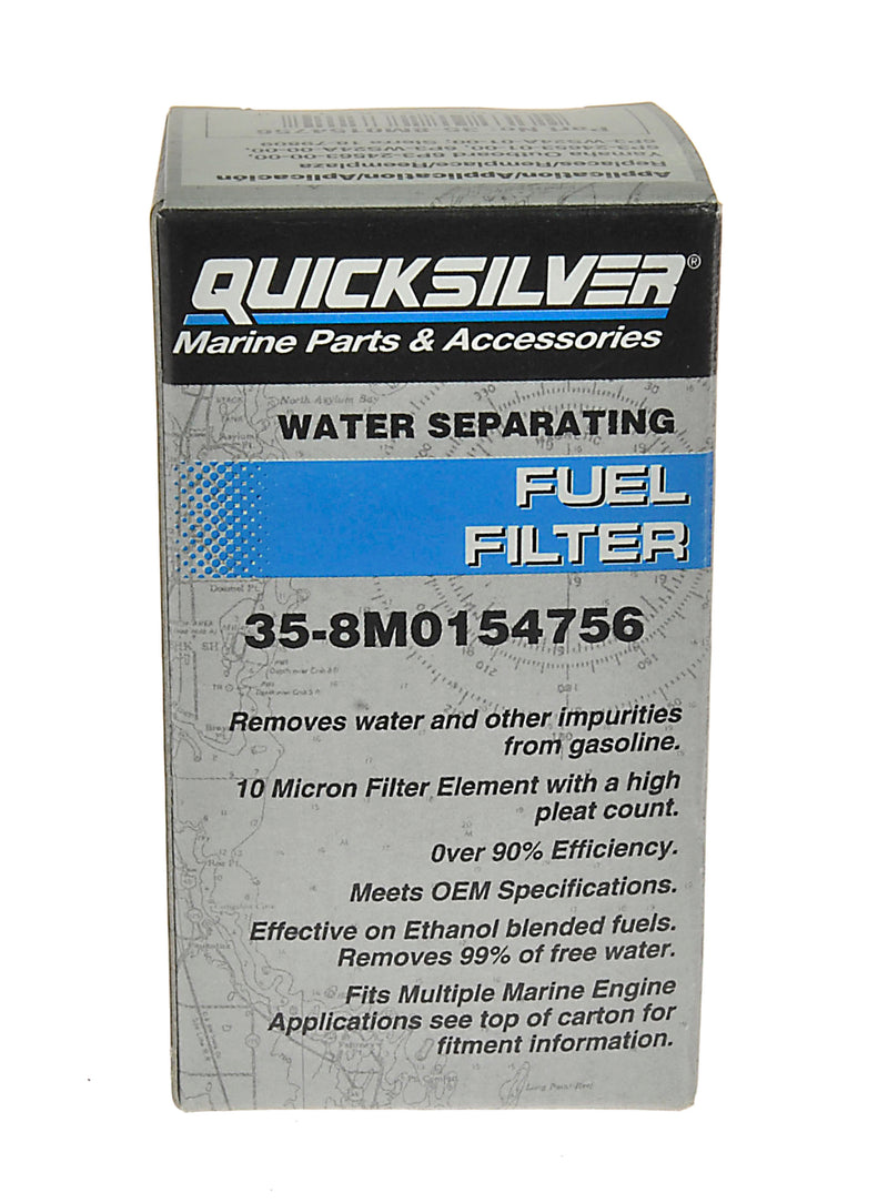 Quicksilver 8M0154756 In-Line Water Separating Fuel Filter - Yamaha & Sierra - 8M0154756