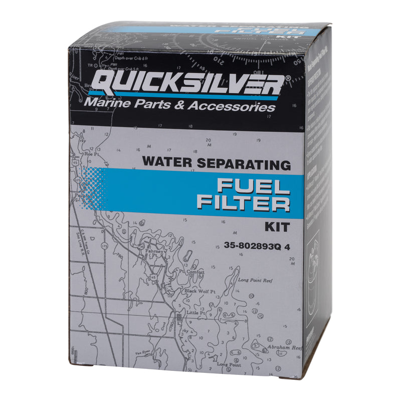 Quicksilver 802893Q4 Water Separating Fuel Filter - Mercury and Mariner Outboards and MerCruiser Stern Drive and Inboard Engines - 802893Q4