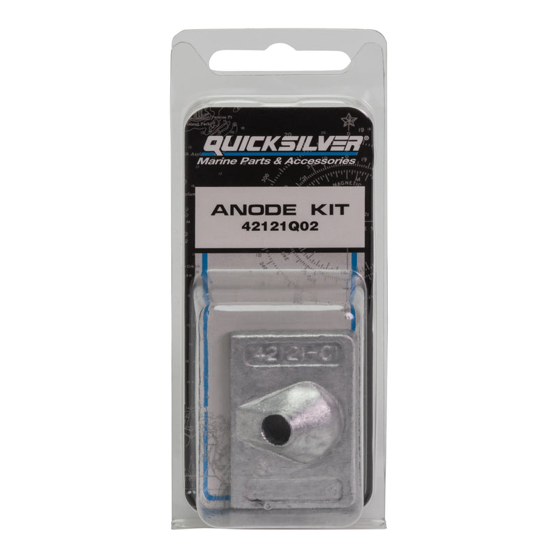 Quicksilver 42121Q02 Square Aluminum Anode Set - Mercury or Mariner and Force Outboards - 42121Q02