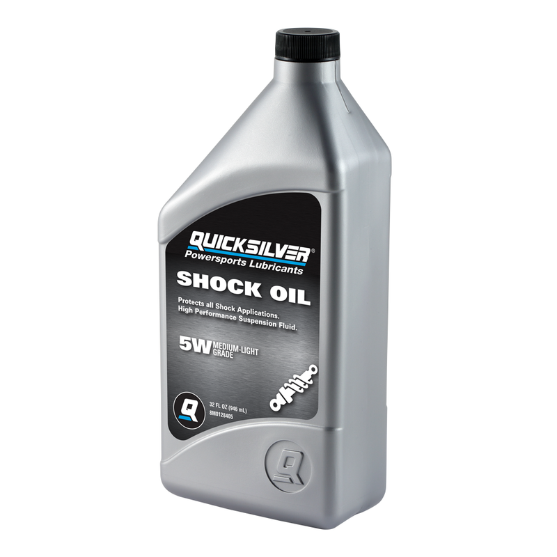 Quicksilver 8M0128405 5W Motorcycle Shock Oil – 1 Quart - 8M0128405