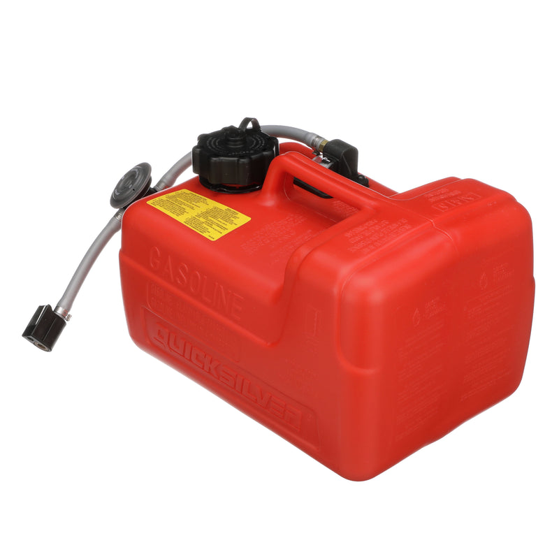 Quicksilver 8M0047598 Portable Marine Boat Fuel Tank with Fuel Demand Valve, 3.2-Gallon Capacity - 8M0047598