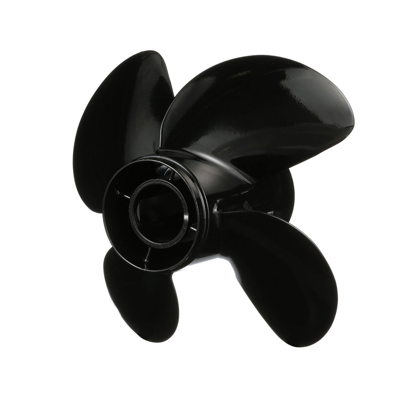 Quicksilver 8M0055537 Nemesis 4-Blade Aluminum Propeller - 14" diameter x 23" pitch, Right Hand Rotation, 90 CT - 300 HP Mercury/MerCruiser, Black Finish - 8M0055537