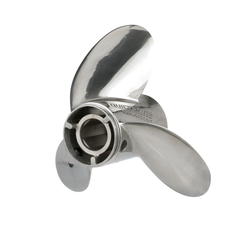 Quicksilver QS5006X Thunderbolt 15.25" diameter X 19" pitch, 3-Blade Stainless Steel Propeller, Right Hand Rotation - QS5006X