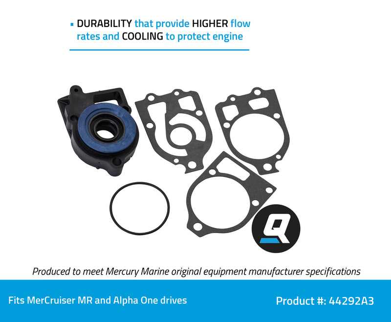 Quicksilver 44292A3 Water Pump Base Repair Kit - MerCruiser MR and Alpha One Drives - 44292A3