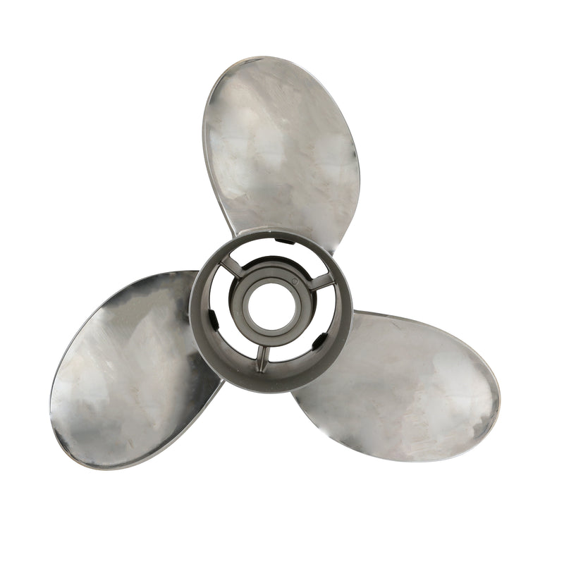 Quicksilver QS5004X Thunderbolt 15.5" diameter X 17" pitch, 3-Blade Stainless Steel Propeller, Right Hand Rotation - QS5004X