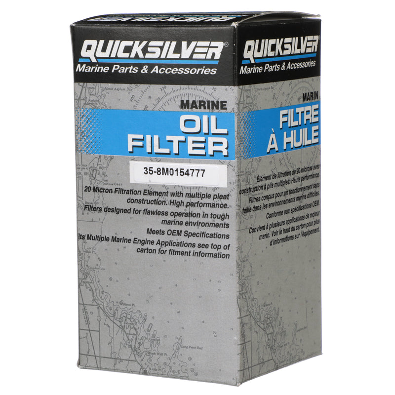 Quicksilver 8M0154777 Oil Filter - Volvo, Sierra, Mallory - 8M0154777