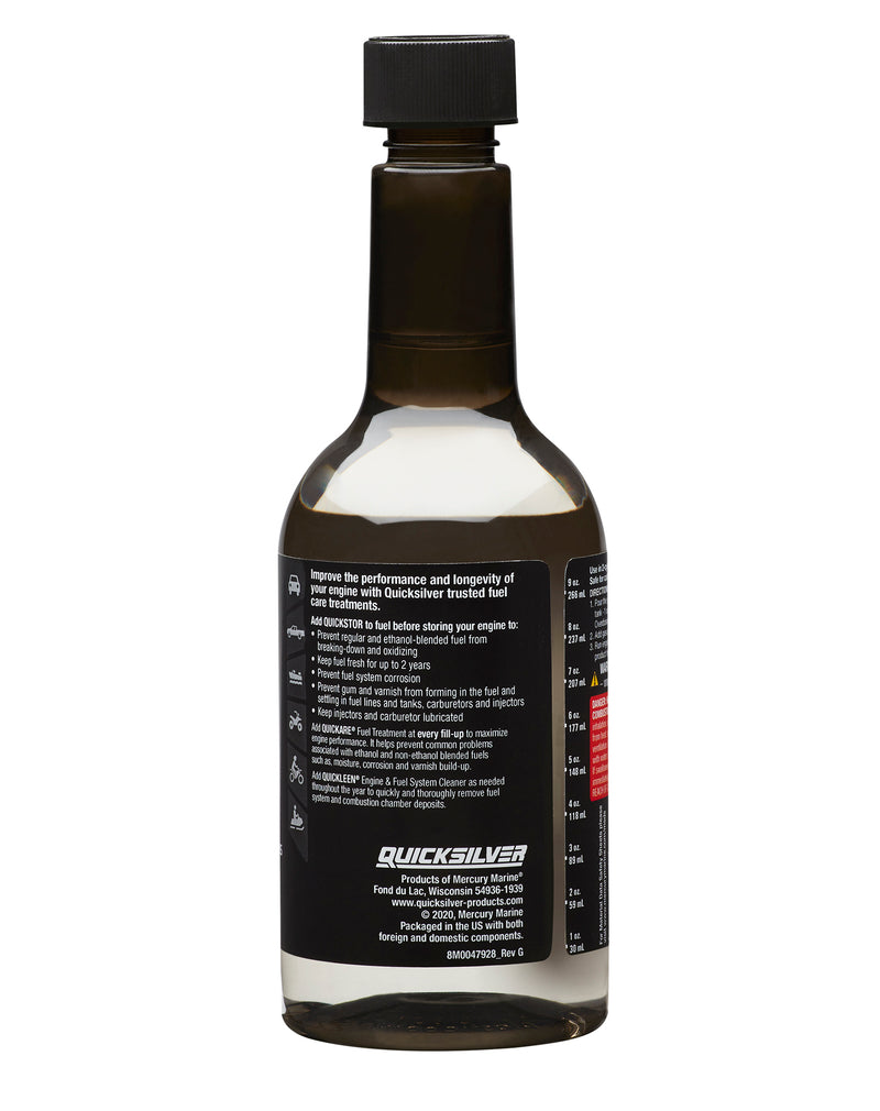 Quicksilver Quickstor Fuel Treatment and Stabilizer - 12 Ounce - 8M0047922