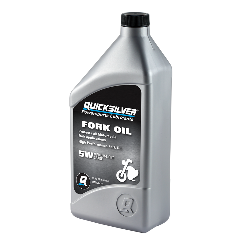 Quicksilver 8M0128410 Motorcycle Fork Oil – 1 Quart - 8M0128410