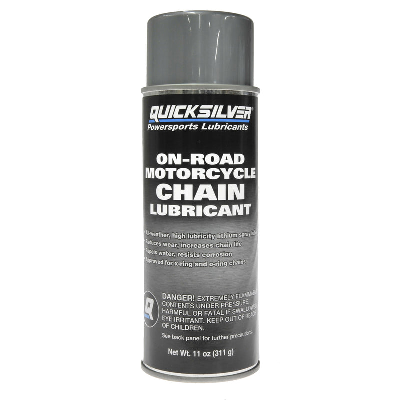 Quicksilver 8M0128423 On-Road Motorcycle Chain Lube – 11 Ounce - 8M0128423