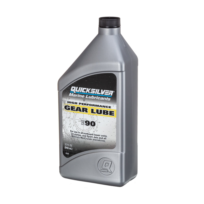 Quicksilver 8M0116465 High Performance Gear Lube - SAE 90 - 1 Quart Bottle - 8M0116465