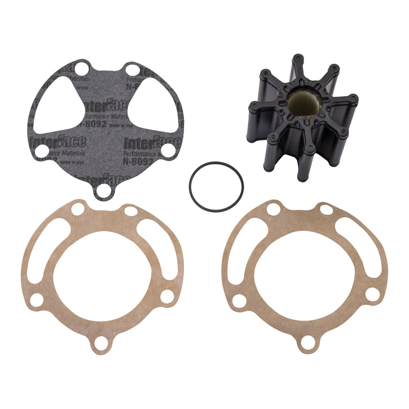 Quicksilver 59362A4 Sea Water Pump Impeller Replacement Kit - Bravo I, II and III with Two-Piece Pump Body - 59362A4