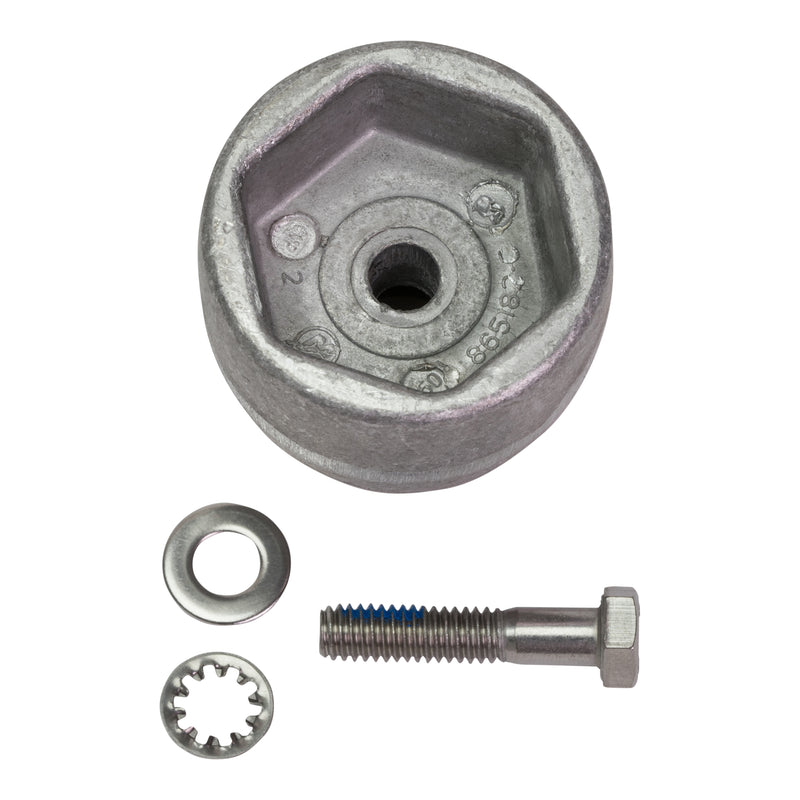 Quicksilver 865182Q01 Aluminum Anode Kit - Prop Nut on Bravo III Drives - 865182Q01