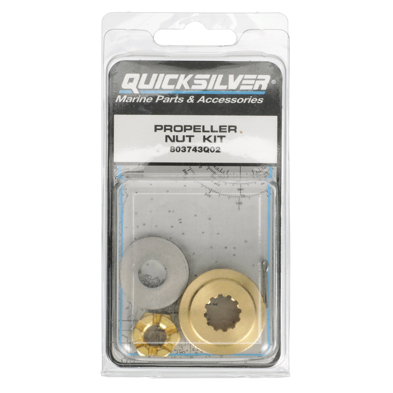 Quicksilver 803743Q02 Propeller Nut Kit - 2 Pack - 803743Q02