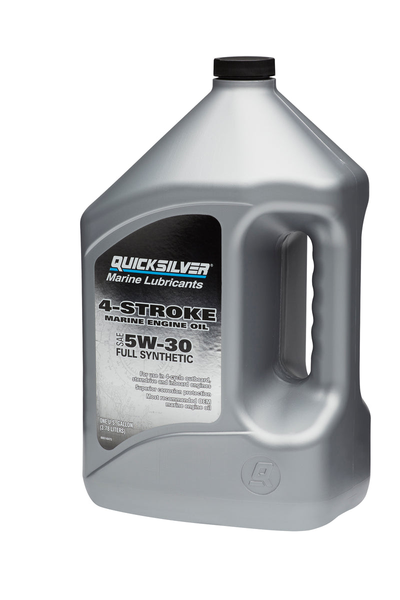 Quicksilver 5W-30 Full Synthetic Marine Engine Oil - 1 Gallon - 8M0148475