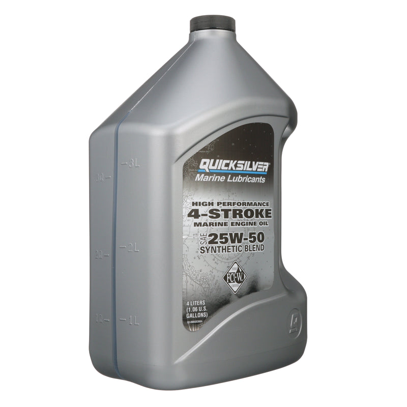 Quicksilver 25W-50 High Performance Synthetic Marine Engine Oil - 1 Gallon - 8M0053664