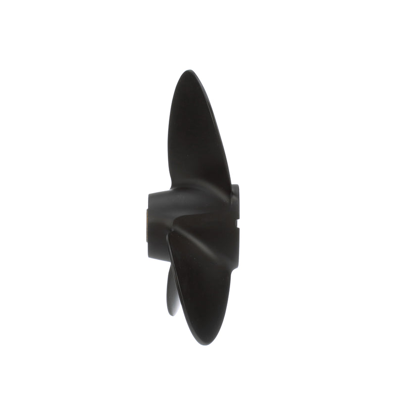 Quicksilver QA3178R Black Diamond 3-Blade Aluminum Propeller - 8.25" diameter x 8" pitch, Right Hand Rotation, 8 HP - 14 HP Various Makes/Models w/Pin Drive, Black Finish - QA3178R