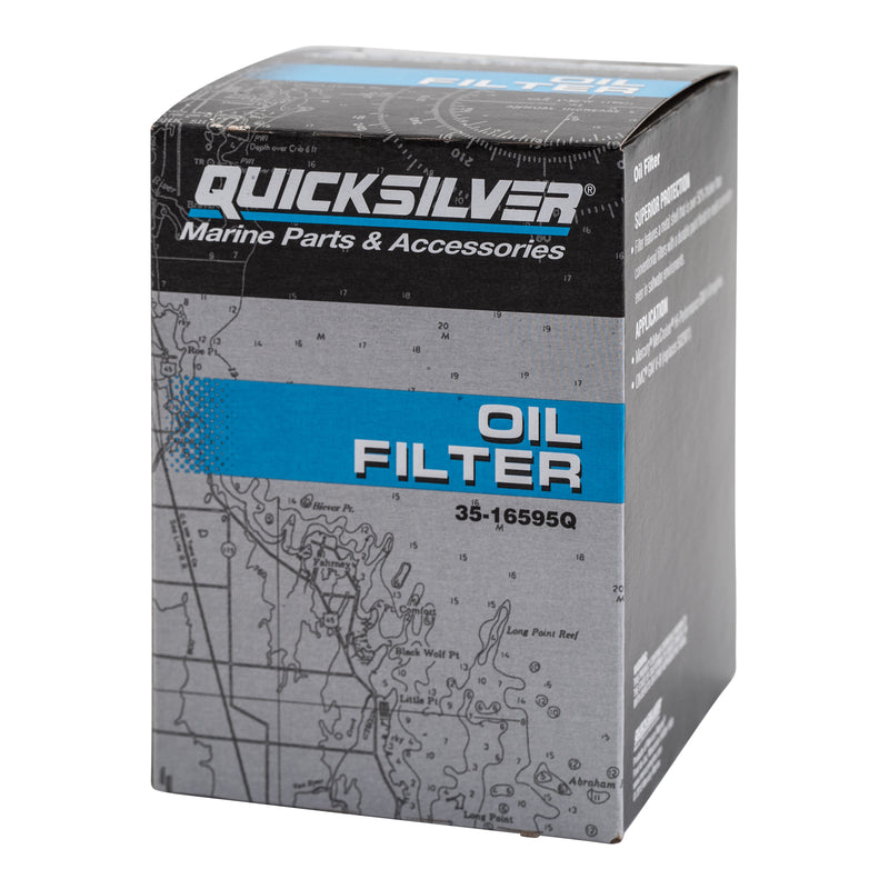 Quicksilver 16595Q Oil Filter - MerCruiser High Performance V-8 Engines - 16595Q