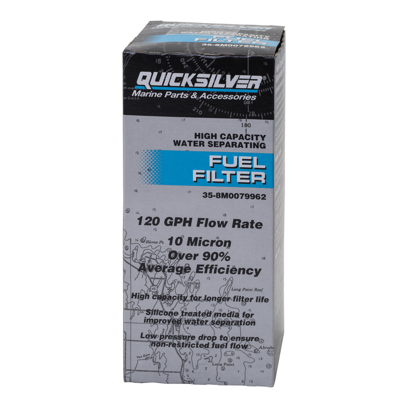 Quicksilver 8M0079962 High Capacity Water Separating Fuel Filter Element - 8M0079962