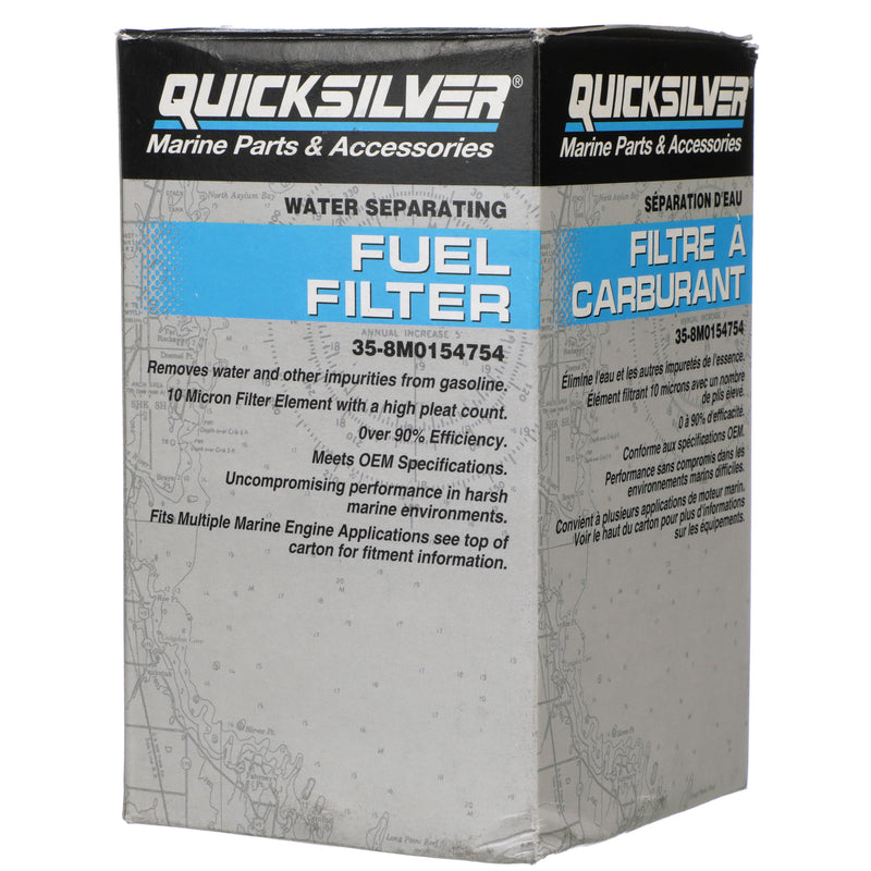 Quicksilver 8M0154754 Water Separating Fuel Filter - Yamaha & Sierra - 8M0154754