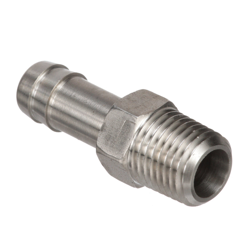 Quicksilver 8M0058419 Stainless Steel Fuel Tank 1/4-Inch NPT Thread Fitting with 5/16-Inch (8 mm) Barb - 8M0058419