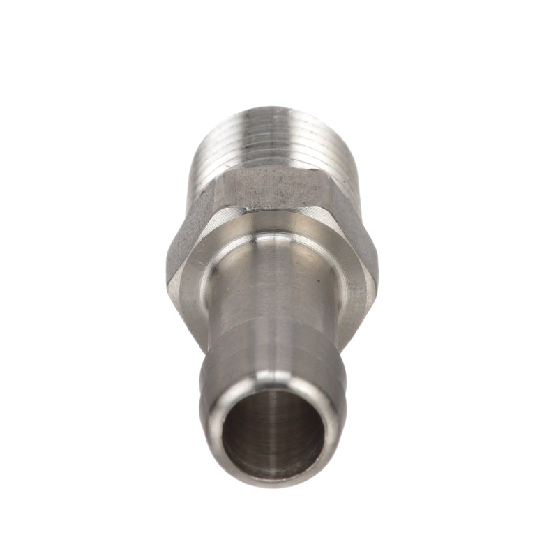 Quicksilver 8M0058419 Stainless Steel Fuel Tank 1/4-Inch NPT Thread Fitting with 5/16-Inch (8 mm) Barb - 8M0058419