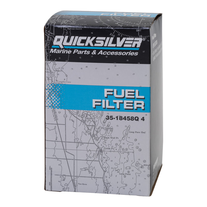 Quicksilver 18458Q4 Water Separating Fuel Filter Kit with Blue Water Warning Sensor - 18458Q4