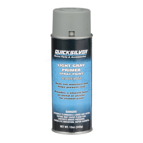 Quicksilver 802878Q52 Primer Paint - Light Gray Enamel Spray Paint - 802878Q52