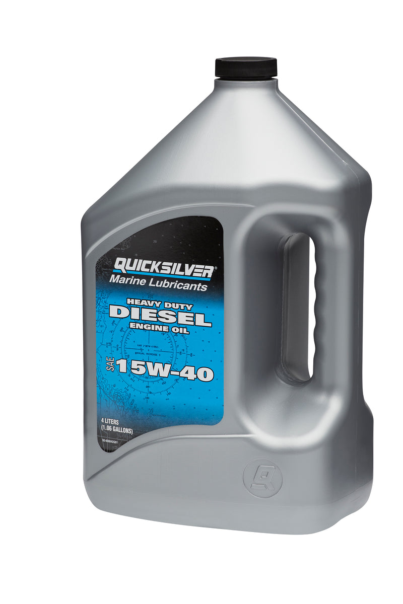Quicksilver 15W-40 Heavy Duty Diesel Engine Oil - 4 Liters - 858042Q01