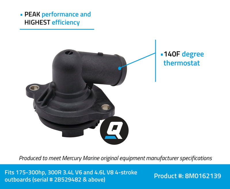 Quicksilver Replacement Thermostat 8M0162139 - 8M0162139