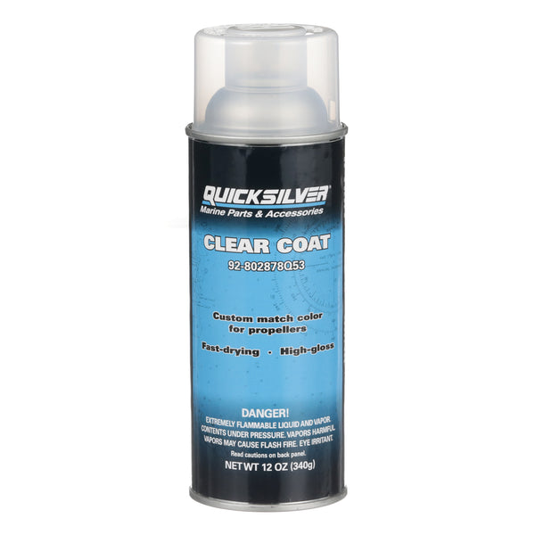 Quicksilver 802878Q53 Clear Coat Enamel Spray Paint - 802878Q53