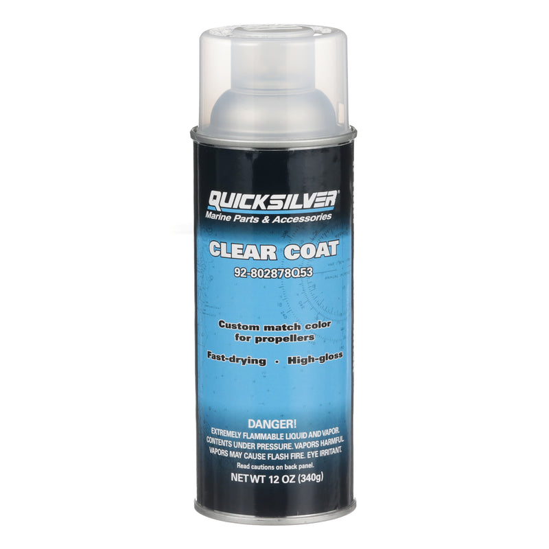 Quicksilver 802878Q53 Clear Coat Enamel Spray Paint - 802878Q53