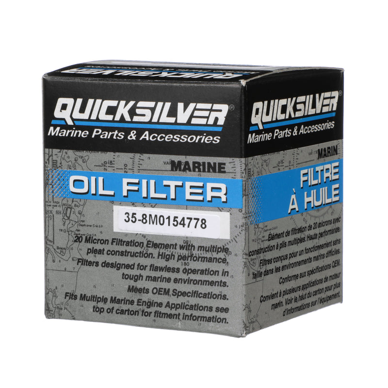 Quicksilver 8M0154778 Oil Filter - Honda, Sierra, Mallory - 8M0154778