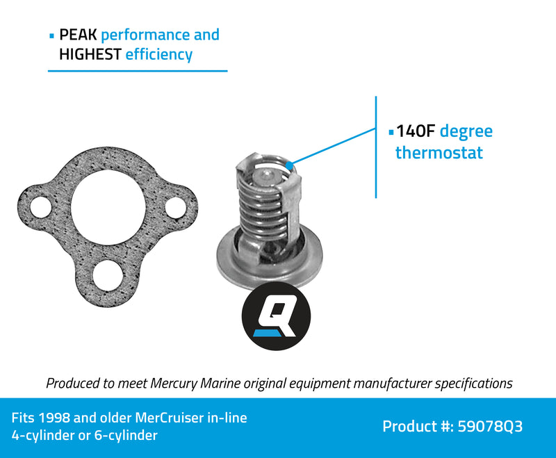 Quicksilver 59078Q3 Replacement Thermostat Kit - 59078Q3