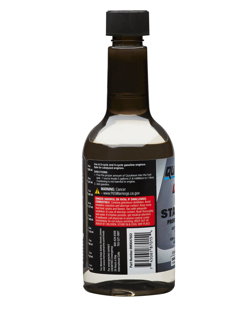 Quicksilver Quickstor Fuel Treatment and Stabilizer - 12 Ounce - 8M0047922