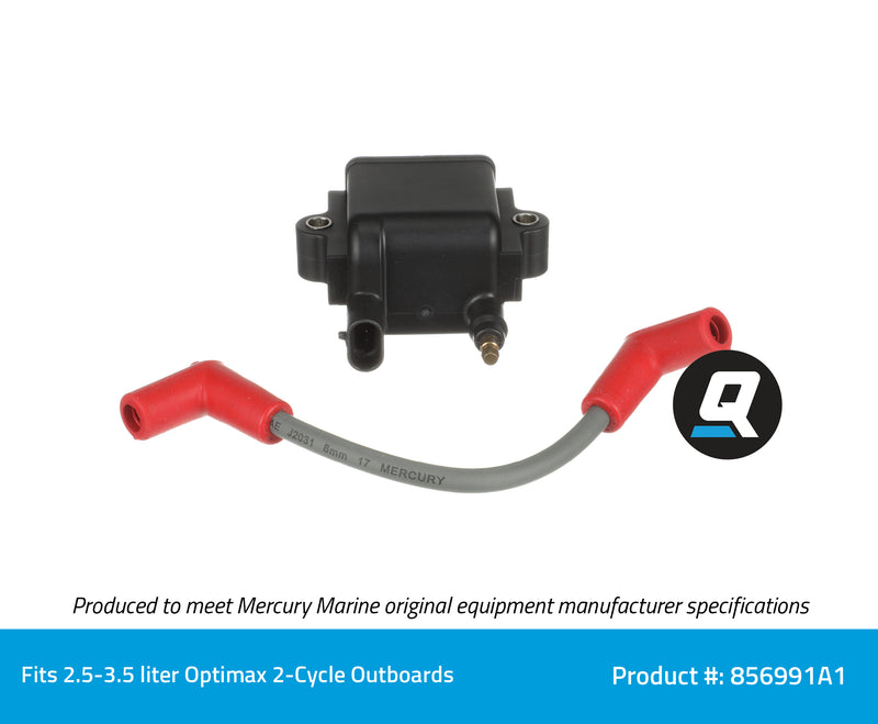 Quicksilver Ignition Coil 856991A1 - For Select 2-Cycle Outboards - 856991A1