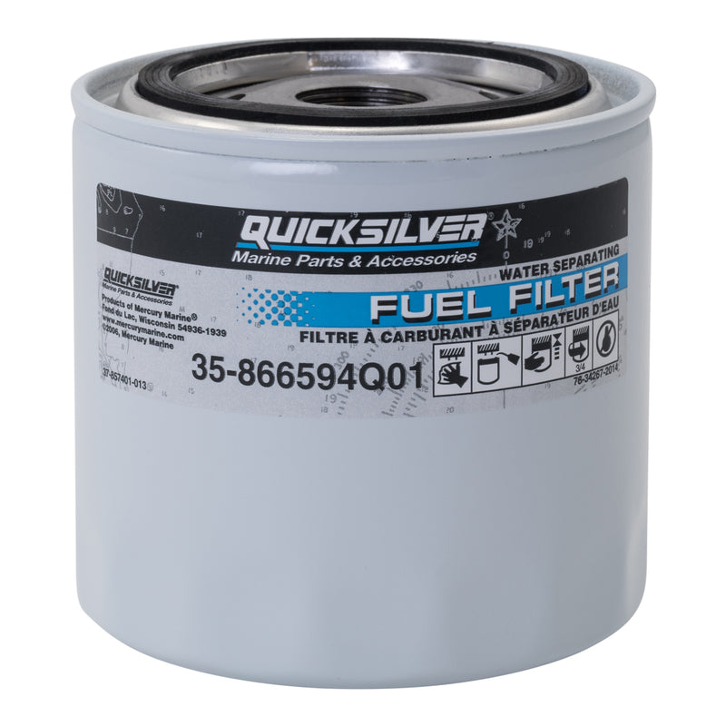 Quicksilver 866594Q01 Water Separating Fuel Filter - MerCruiser Vazer and 3.0L MPI EC Engines - 866594Q01