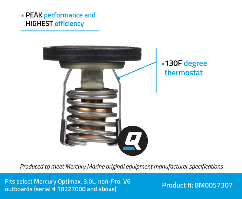 Quicksilver Replacement Thermostat 8M0057307 - 8M0057307