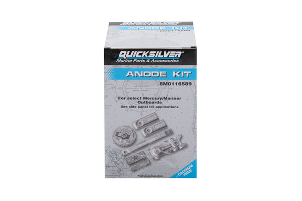 Quicksilver Transom and Gearcase Aluminum Anode Kit 8M0116589 - 8M0116589