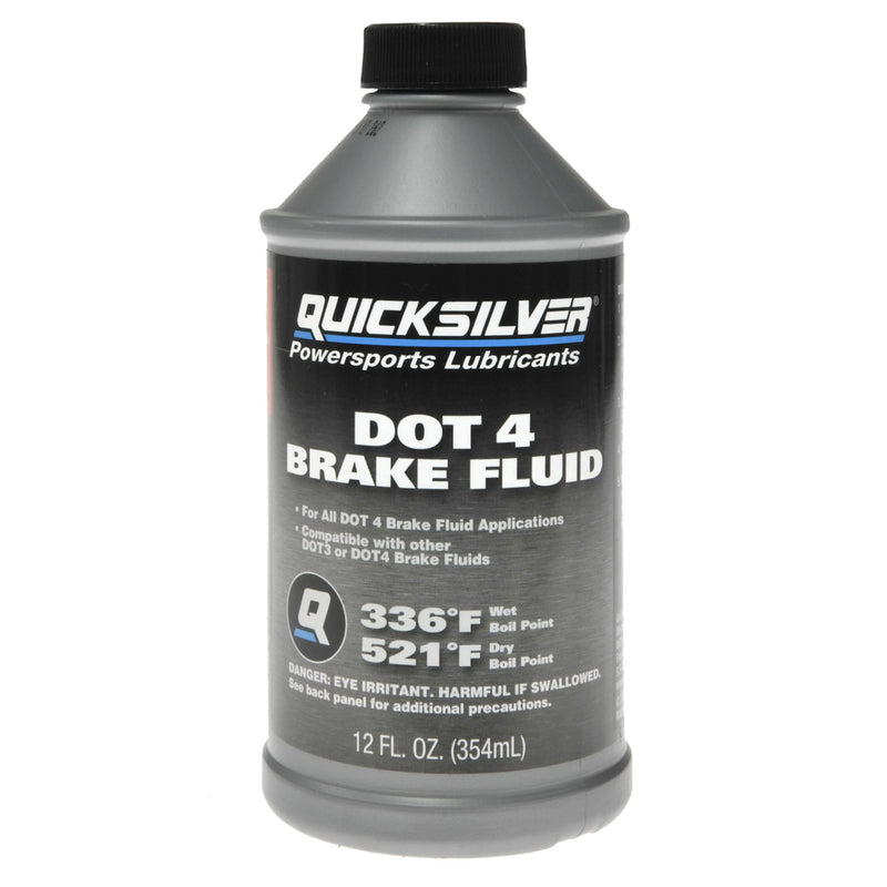 Quicksilver 8M0128415 DOT 4 Brake Fluid – 12 Ounce - 8M0128415